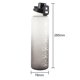 thumbnail image 5 of Taza de agua deportiva con bloqueo de un botón de 1000ML a prueba de fugas para gimnasio al aire libre (negro) Ndcxsfigh Nuevos Originales, 5 of 5