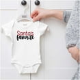 thumbnail image 5 of Funny Christmas Santa's Favorite Bodysuit Jumper Girls Infant Baby Brisco Brands NB, 5 of 6