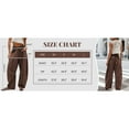 thumbnail image 7 of Lentta Womens Baggy Barrel Pants Wide Leg Lounge Drawstring Sweatpants with Pockets, 7 of 7