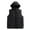 Black, variant on Puffer Vest Men Hooded Sleeveless Quilted Jacket Zip Up Padded Gilet Vest Outerwear