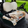 thumbnail image 2 of Golf Cart Seat Covers for 2 Seater,Thanksgiving Microfiber Cart Seat Towel Blanket,Squirrel Fox Pumpkin Autumn Eucalyptus Absorbent Breathable Non Slip Bench Seats Protector for Golf Course 51"x31", 2 of 9