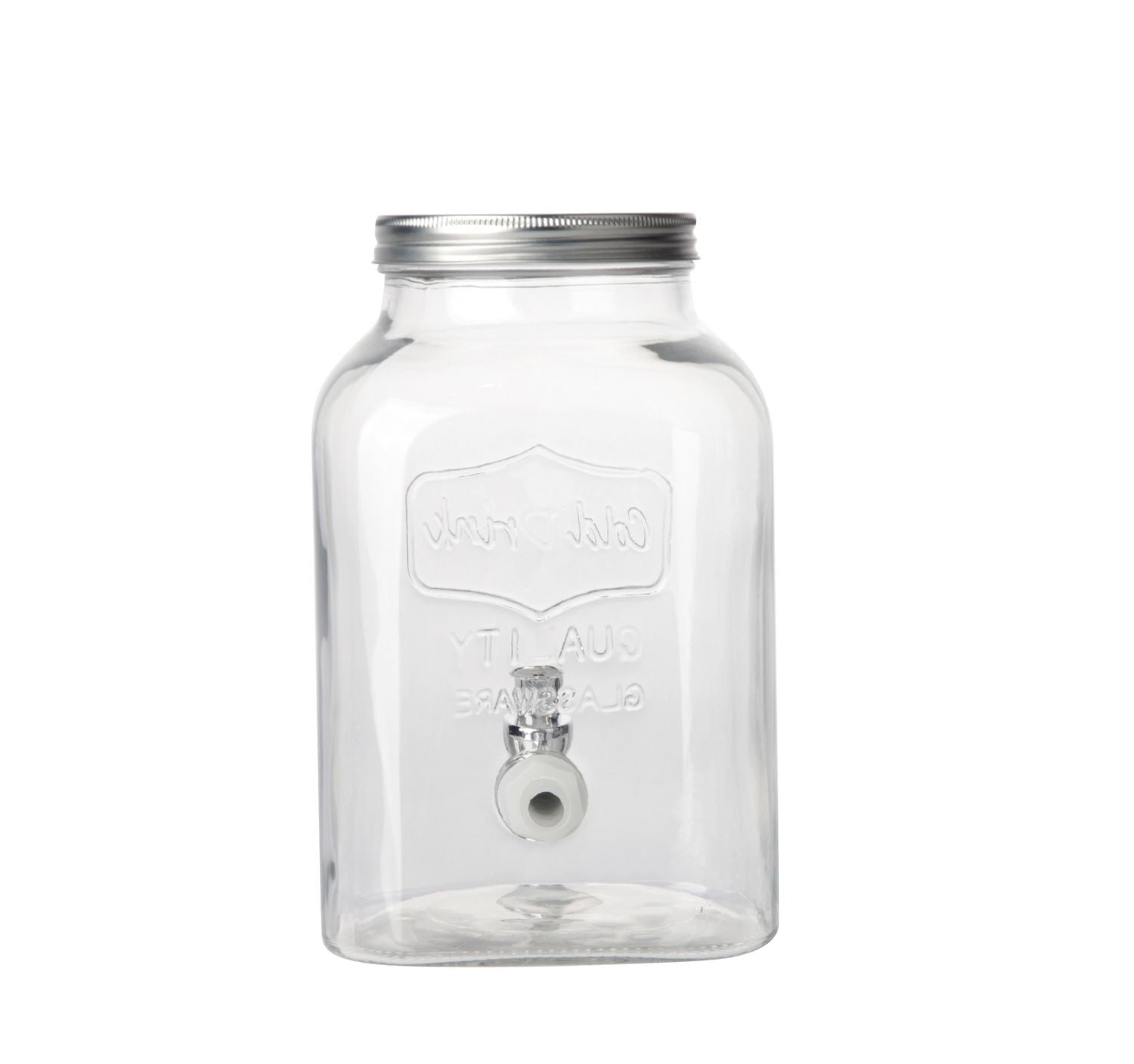 Hometrends Mason Glass Dispenser,1 Gallon,1 Piece