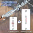 thumbnail image 4 of Uxcell Eye & Eye Turnbuckle 304 Stainless Steel Wire Rope Tension Adjustable Cable Railing M8, 4 of 7