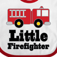 thumbnail image 4 of Inktastic Little Firefighter Fire Engine Boys or Girls Baby Bib, 4 of 4