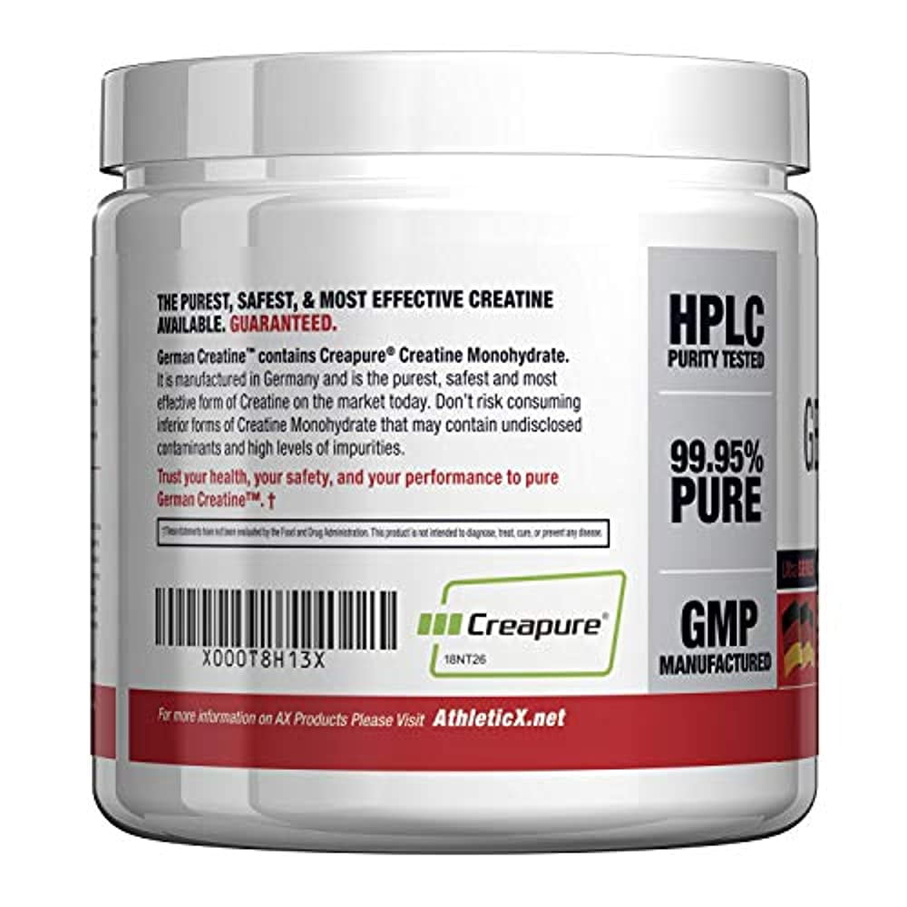 German Creatine Pure Creapure, The Purest Creatine Monohydrate Available - 270g (56 Servings) | Micronized Creatine from Germany not Chinese Contaminated Junk