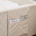 thumbnail image 5 of Noble House Velvet Daybed with Trundle, Wooden Frame and Diamond Grid Upholstery, Modern Living Room, Beige, 5 of 17
