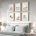 thumbnail image 3 of Decoración mural Cuspin Coastal Beach Prints, rosa menta, 11 x 14 pulgadas, 6 unidades, 3 of 8