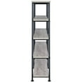 thumbnail image 4 of Bowery Hill Rustic Wooden 4 Shelf Country Bookcase in Gray Driftwood, 4 of 6