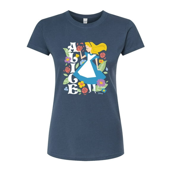 Disney - Alice In Wonderland - Alice Botanical - Juniors Fitted Graphic T-Shirt