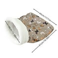 thumbnail image 3 of Cozy Lamb Wool Cat Sleeping Bag, Warm Thermal Pet Cave Bed, Semi-Enclosed Kitten Burrowing Nest, Comfortable Indoor Puppy Snuggle Sack For Small Dogs Cats, 3 of 6