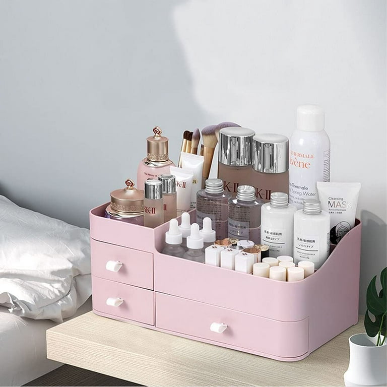 Desktop Cosmetic Storage Box Make up Organizer Multifunctional Beauty  Organizer for Lipstick Serums Makeup Brushes Skincare