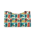 thumbnail image 2 of Uemuo Colorful Hawaii Palms Pattern Tissue Box Cover Holder, Triangle with Bottom Belt - PVC Leather Decorative Organizer for Tabletop, Bathroom, Car, Office, 2 of 9