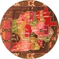 thumbnail image 1 of Ahgly Company Indoor Round Persian Orange Traditional Area Rugs, 3' Round, 1 of 1