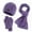 Z4-Purple, variant on Prolriy Set Beanies Hats Men Women Hat Scarf and Glove Set Women Winter Hats 3 Piece Neck Warmer and Gloves Scarf for Women Beige