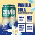 thumbnail image 4 of (Pack Of 2) Zevia Soda Vanilla Cola 144 Fl Oz, (12 Cans per Pack), 24 Cans Total, 4 of 7