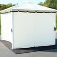 thumbnail image 4 of Sunnydaze 103" x 80.25" 4-Piece Gazebo Sidewall Set, Cream Polyester Curtains, 4 of 7