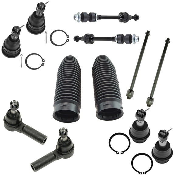 TRQ Ball Joint Tie Rod Sway Bar Link Rack Boot LH RH Kit for 06-07 Ram 1500 2WD PSA59202 Fits select: 2006-2010 DODGE RAM 1500