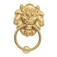 thumbnail image 4 of de puerta con cabeza de león, de puerta, manija de cabeza de león, de puerta principal decorativa, puerta, manija de tracción Estilo D, 4 of 8