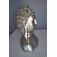 thumbnail image 4 of Nifao Buddha Bust Made of Resin Statue – Home Decor Sculpture, 12"L x 7"W x 15"H, 4 of 11