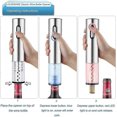 thumbnail image 3 of Electric Corkscrew Professional Wine Bottle Opener Rechargeable Aluminum Cordless Automatic Bottle Opener with Sealing Cutter Stand and USB Charging C, 3 of 5