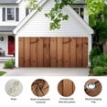 thumbnail image 2 of Brown Wooden Grain Garage Door Cover Banner 7 x 8 FT, Farmhouse Country Vintage Texture Garage Door Curtains Backdrop with Grommets for Indoor Outdoor Wall Party Porch Yard Decorations Background, 2 of 9