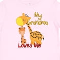 thumbnail image 4 of Inktastic My Grandma Loves Me Giraffe Boys or Girls Baby T-Shirt, 4 of 5