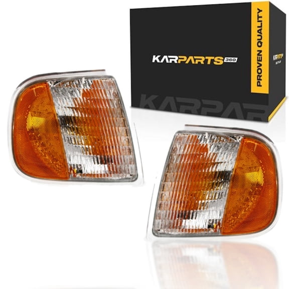 CarLights360: For 1997 - 2003 Ford F-150 Turn Signal / Parking Light Assembly Driver and Passenger Side Pair DOT Certified | FO2550118 FO2551118