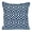 Blue, variant on Nassau Collection Square Geometric Cotton Throw Pillow - 20" - Black and White