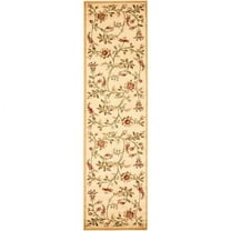 SAFAVIEH Lyndhurst Milo Floral Border Runner Rug, Ivory/Multi, 2'3" x 16'