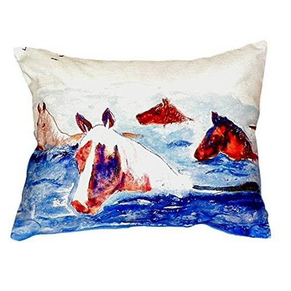 Betsy Drake Chincoteague Ponies Pillow 16x20