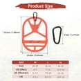 thumbnail image 3 of Soporte de zapatos Uxcell para mochila [1SET] - Soporte de calzado de silicona elástica con clip para viajar [Rojo-M], 3 of 7