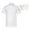 Whie, variant on TiaoBug Unisex Chef Coat Short Sleeve Jacket Kitchen Work Uniform with Hat Whie M