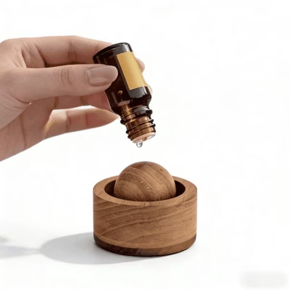 Natural Wood Essential Oil Diffuser | Handcrafted Home & Car Aroma Decor