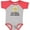 Baseball Heather and Red, variant on Inktastic My First Family Reunion Boys or Girls Baby Bodysuit