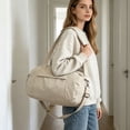 thumbnail image 1 of Bucket Luggage Bag Women's Travel Bag Waterproof Nylon Bag Versatile Shoulder Crossbody Gym Bag Large Capacity, 1 of 6