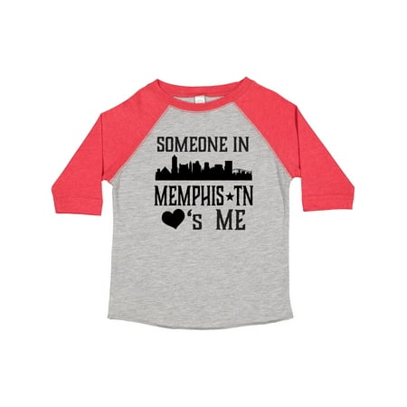 

Inktastic Memphis Tennessee Someone Loves Me Skyline Gift Toddler Boy or Toddler Girl T-Shirt