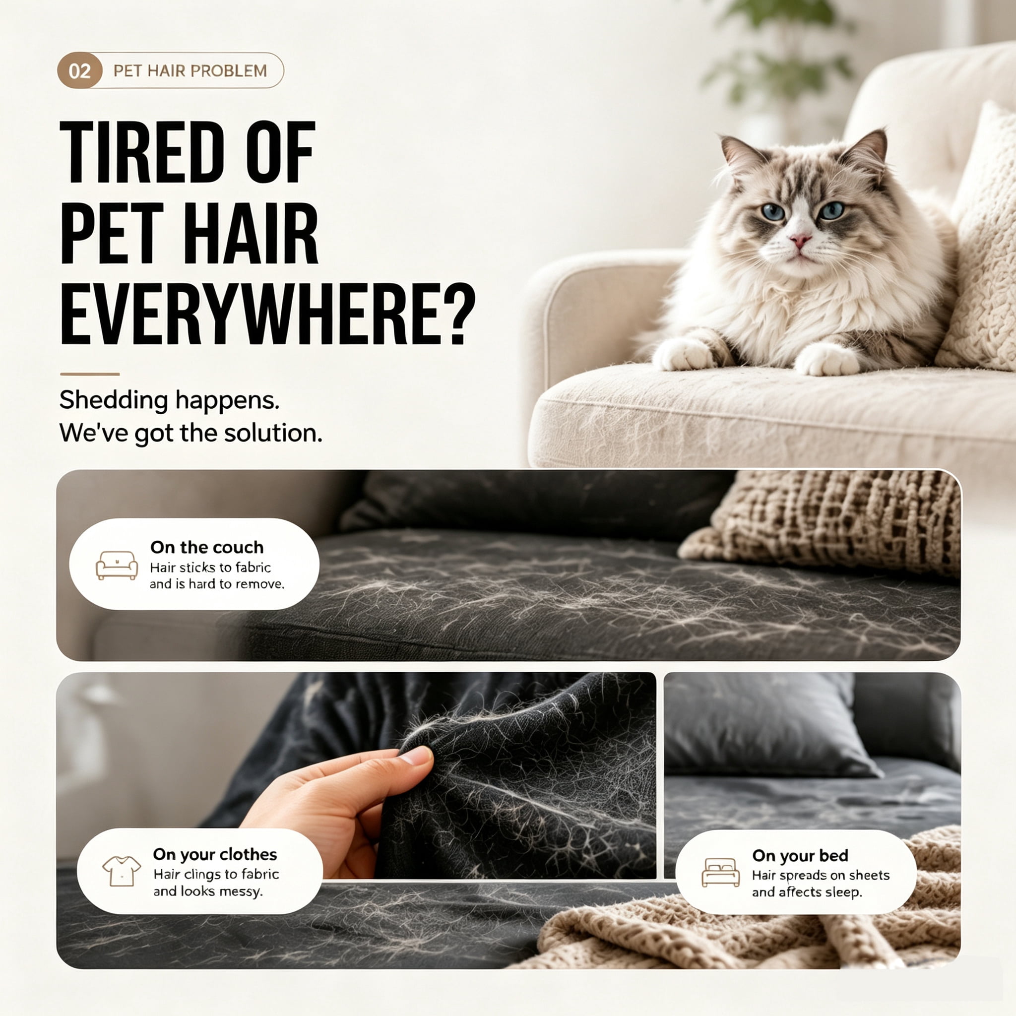 Pet Slicker Brush for Cats & Dogs
