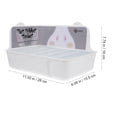 thumbnail image 2 of Shisuyan Corner Rabbit Litter Box Bunny Potty Training Potty Corner Potty Small Animal Toilet Litter Box, 2 of 8