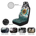 thumbnail image 5 of Uorisanigo Sunflower Leopard Car Seat Covers for Front Seat Waterproof Car Seat Cover Protection Interior Accessories Easy to Install and Clean Universal for Cars Truck SUV Van, 5 of 7