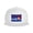 White, variant on Flat Bill Visor Classic Snapback Hat Colorado Flag Art Adjustable Baseball Cap for Men Women Gray