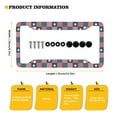 thumbnail image 7 of Renewold American Flag Patchwork Aluminum License Plate Frame for Women Men, US Flag Novelty Automotive License Plate Frame Holder for 4th of July Decor, 2 Pack, 7 of 7