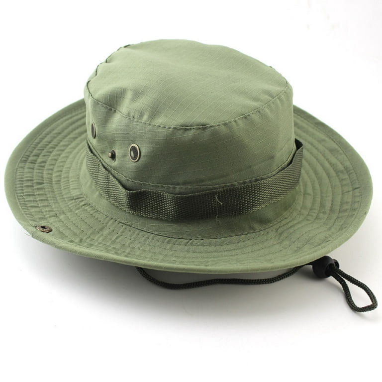 Eqwljwe Fishing Hats Windproof UPF50+ UV Protection Bucket Beach Mesh Sun Hat Outdoor Sun Hat Bucket Hat unisex Summer Bush Fishing Hiking Camping
