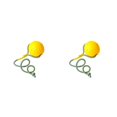 thumbnail image 4 of Greeniant Bola para masticar, juguete para masticar, suministros para perros, Color brillante, simplemente use entretenimiento, sin rebabas, 9cm/Amarillo 2Conjunto, 4 of 6