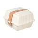 thumbnail image 2 of Contenedor para sándwich,Contenedores compostables tipo concha para comida para llevar,Caja para torta Bento para llevar con tapas desechables,Contenedor portátil para llevar con tapa, 2 of 8