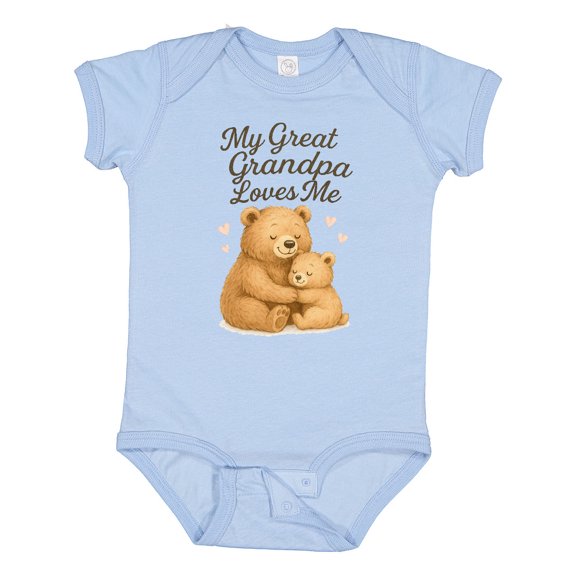 Inktastic My Great Grandpa Loves Me Boys or Girls Baby Bodysuit