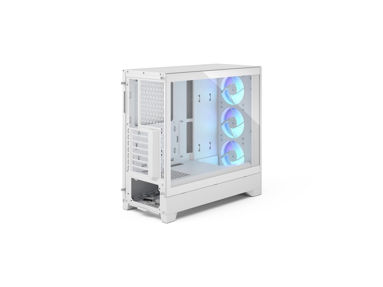 Fractal Design Pop 2 Air White RGB - Tempered Glass - Performance Airflow PC Gaming Case - Mesh Front Panel - Three 120 mm RGB Fans Included - Spacious Interior - ATX/mATX/ITX Motherboard Support