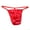 Red, variant on U Convex Low Rise Solid Color Men Thong U Convex Open Hip G-strings Underwear Inside Wear