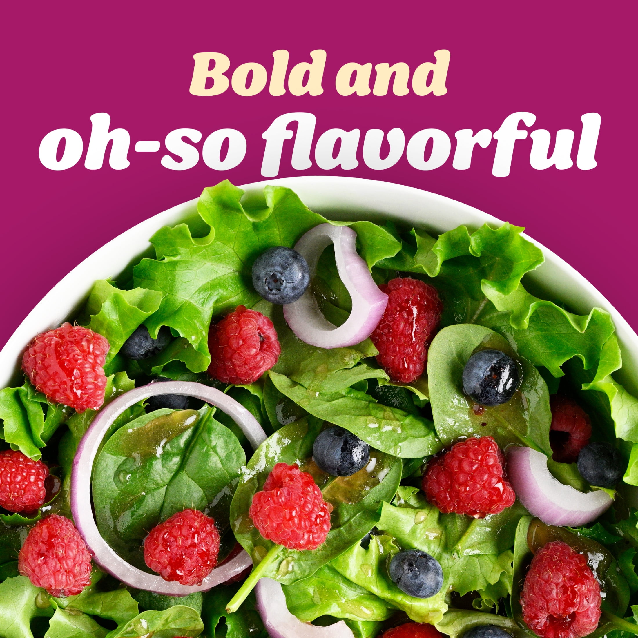 (6 pack) Kraft Raspberry Vinaigrette, 8 fl oz Bottle