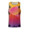 thumbnail image 2 of Men's Tank Tops V Neck Tank Top Sleeveless Beach Summer Casual Shirt Tops(Pink,M), 2 of 5