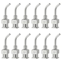 Bent Blunt Tip Dispensing Needle 16G, 12 Pcs 0.5 Inch Stainless Steel Liquid Dispenser